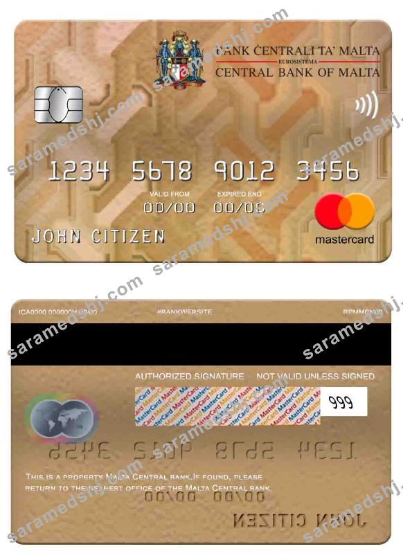 Malta Central Bank mastercard